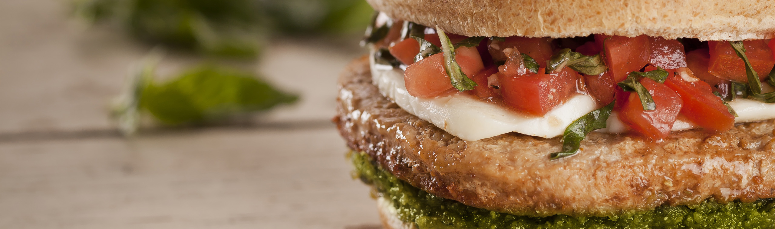 Caprese Turkey Burger with Flavor Packed Pesto - Love of Food
