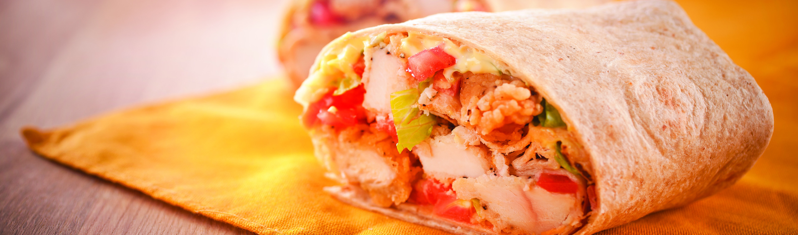 Oven-Fried Chicken Wrap - Love of Food