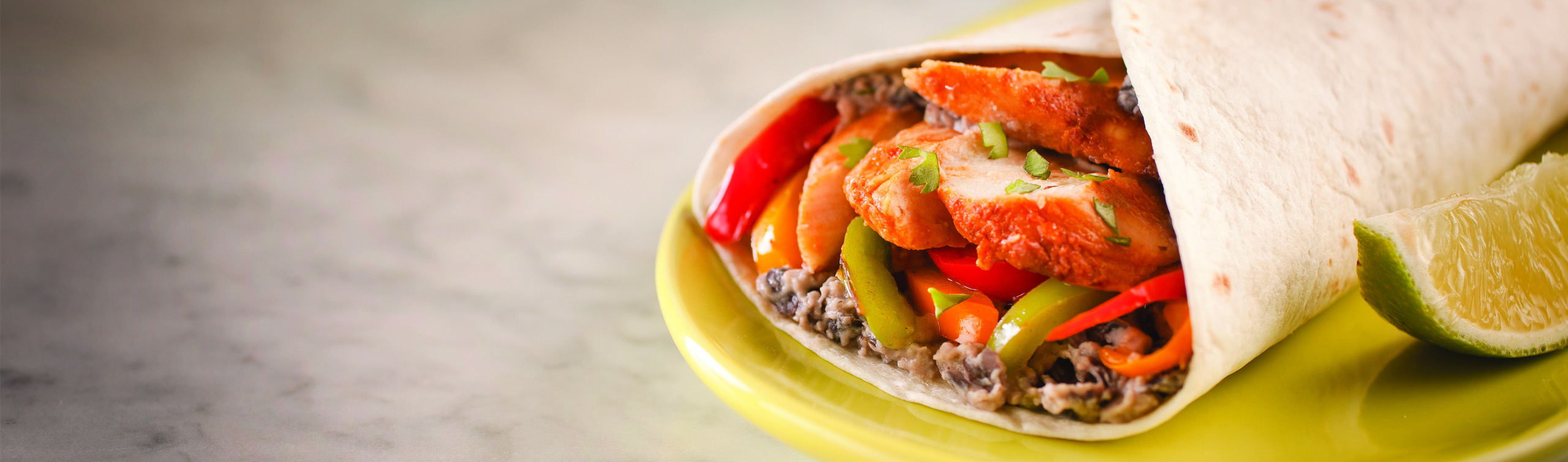 Chipotle Chicken Fajita Wrap - Love of Food