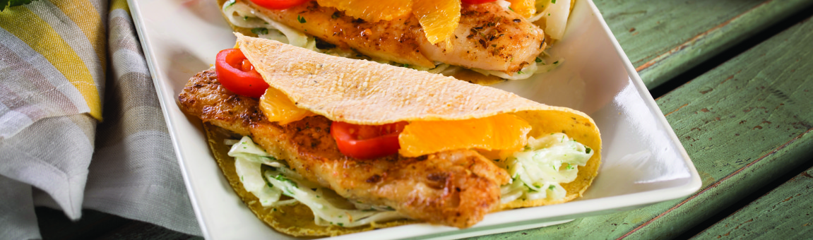 Grilled Fish Tacos with Fennel Slaw - Love of Food