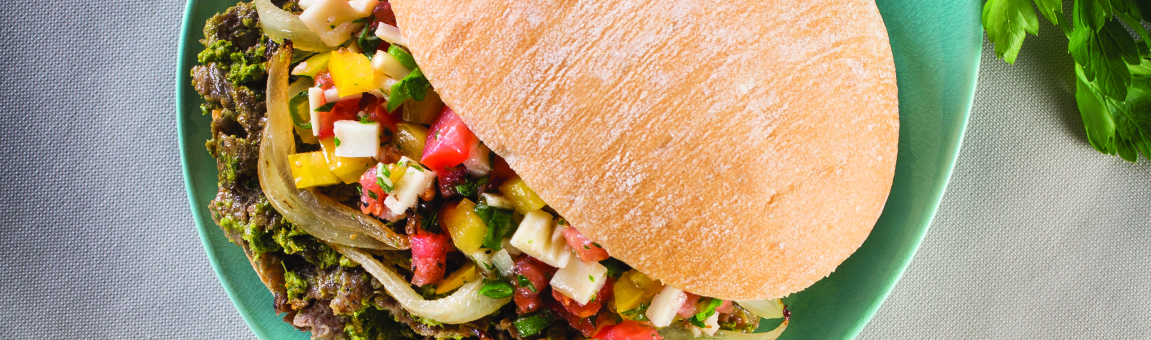 Grilled Beef and Chimichurri Sandwich - Love of Food