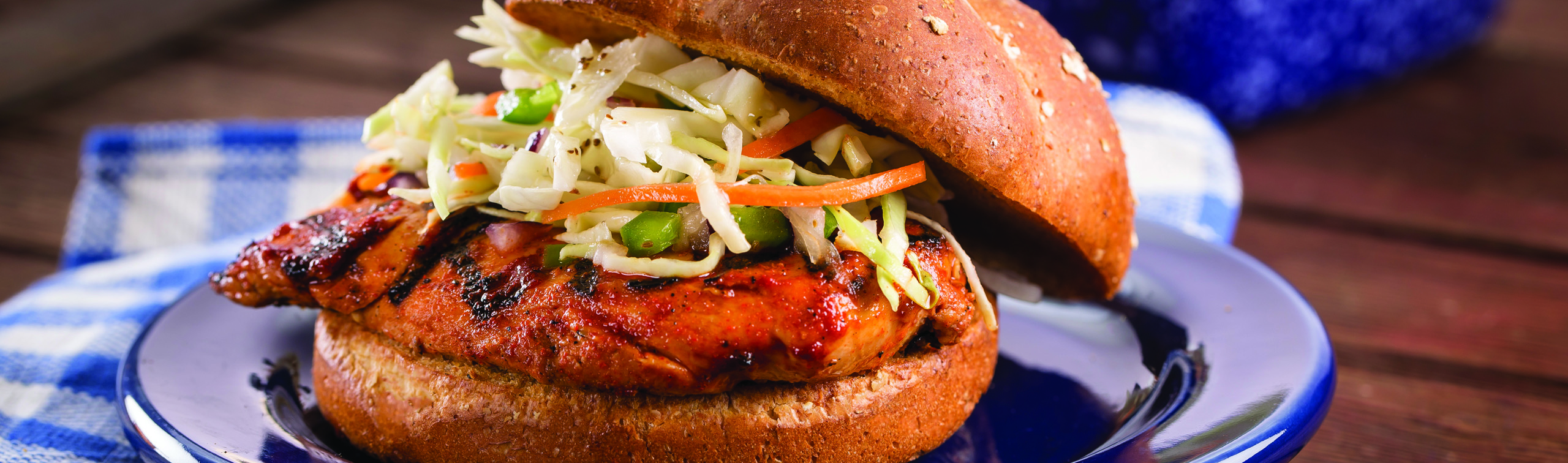 BBQ Grilled Chicken with Carolina Slaw - Love of Food