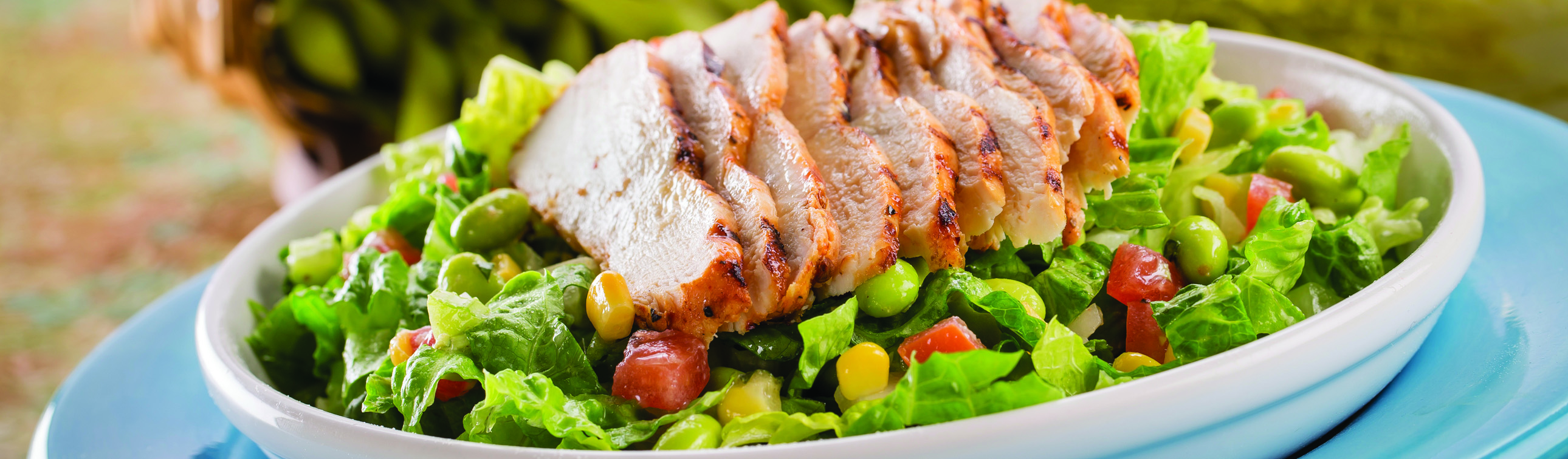Grilled Chicken and Edamame Salad - Love of Food