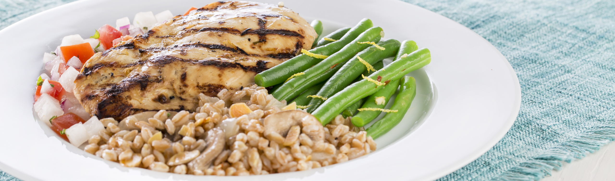 Lemon Chicken with Mushroom Farro - Love of Food