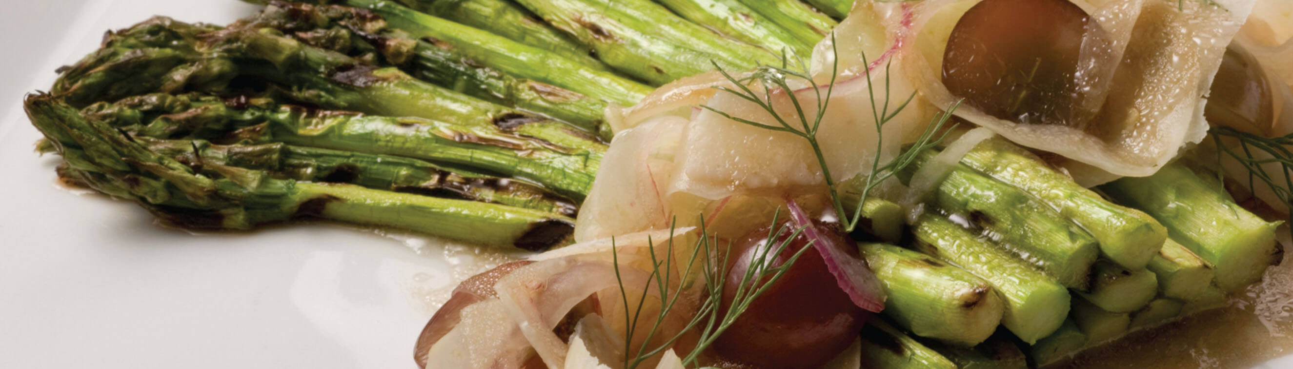 Grilled Asparagus with Fennel & Grape Salad - Love of Food