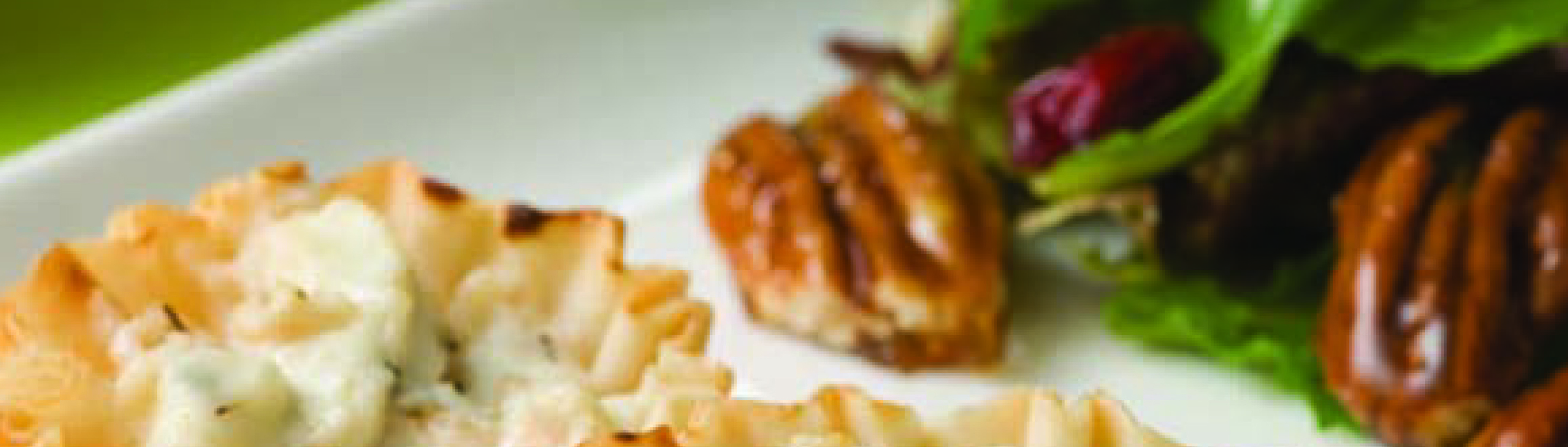 Mixed Green Salad with Balsamic Vinaigrette and Pear-Goat Cheese Tarts - Love of Food