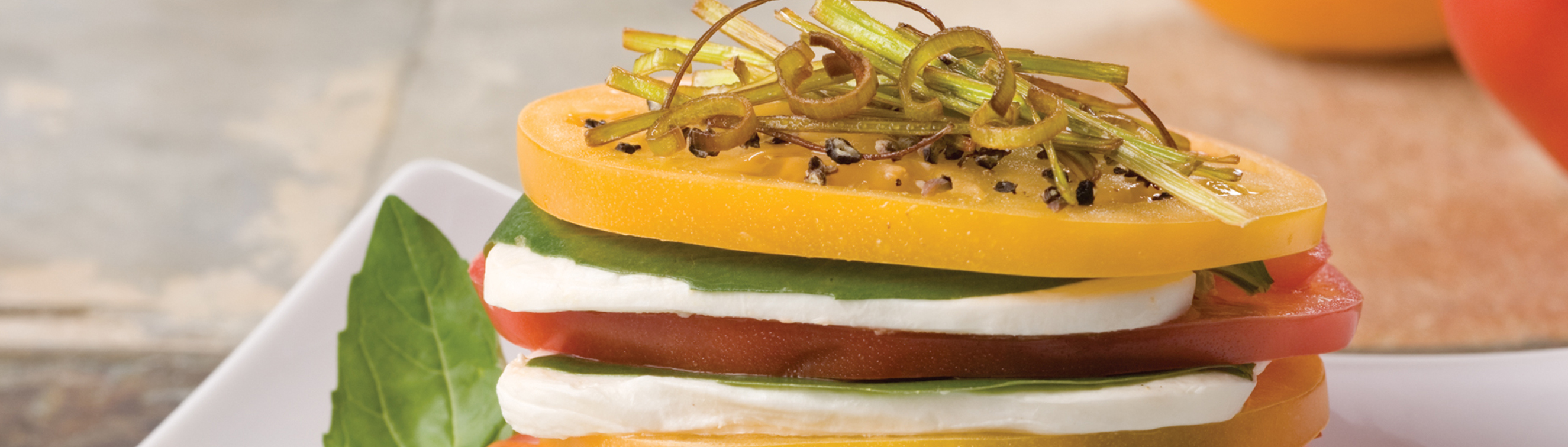 Fresh Mozzarella and Tomato Stack - Love of Food