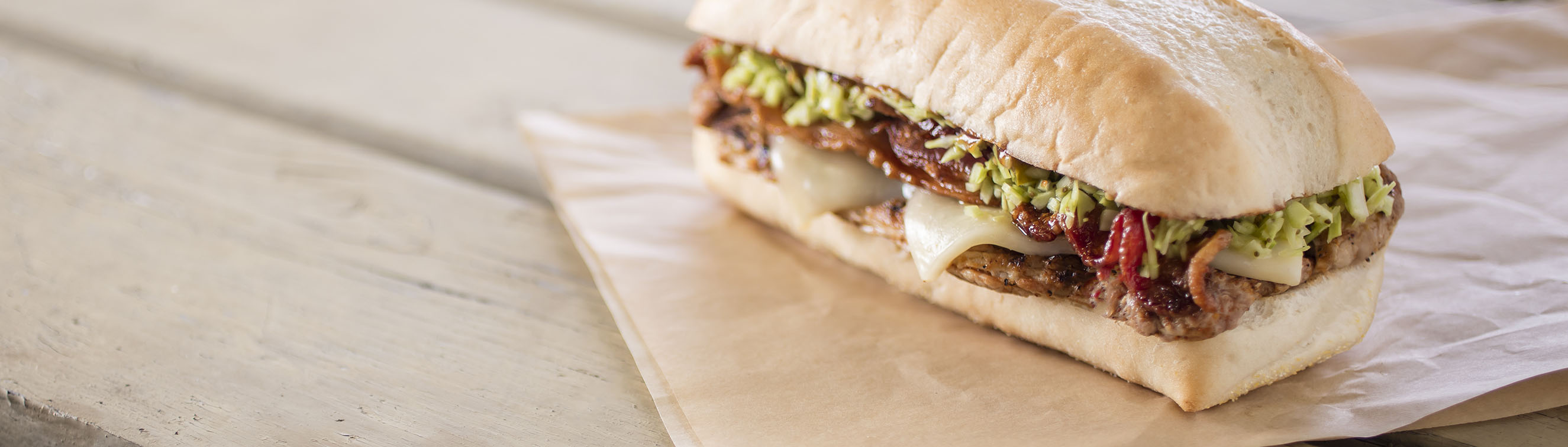 BBQ Pork Cutlet and Jack Cheese Sandwich - Love of Food