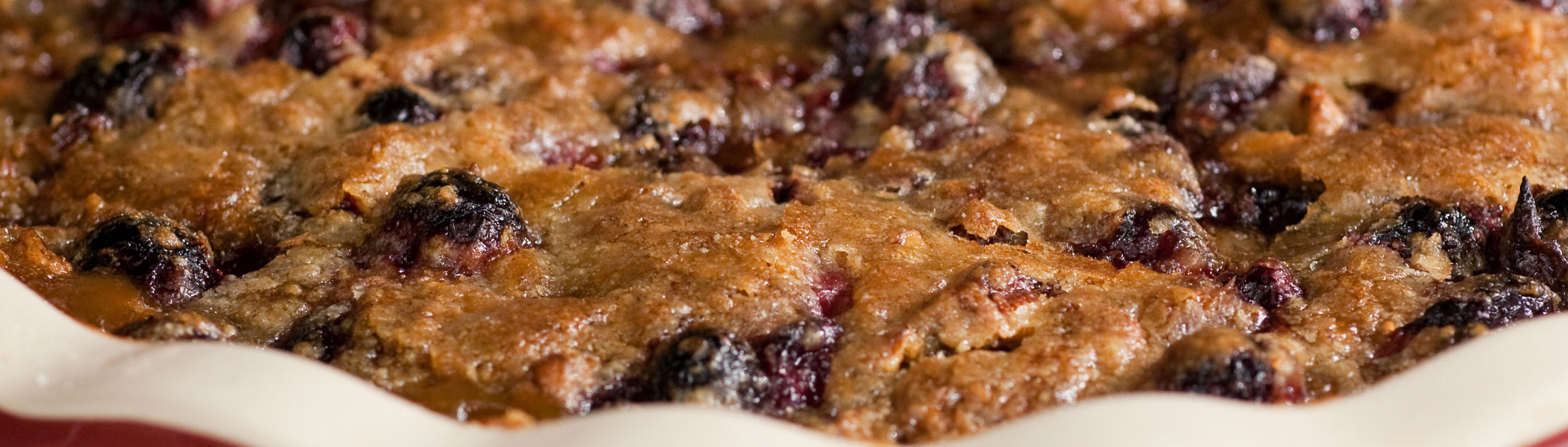 Butterscotch Bourbon Peach Cobbler - Love of Food