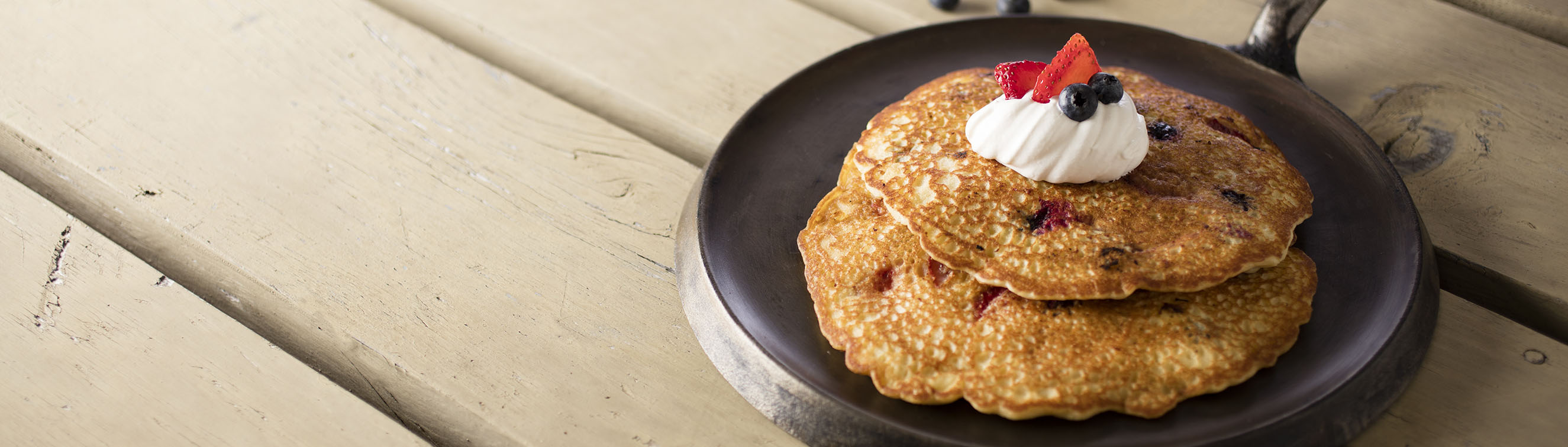 Strawberry and Blueberry Pancakes - Love of Food