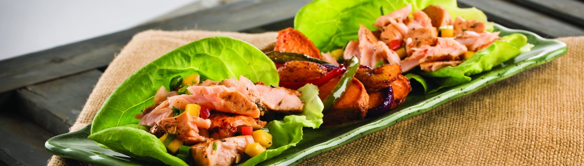 Jamaican Jerk Salmon Lettuce Cups - Love of Food