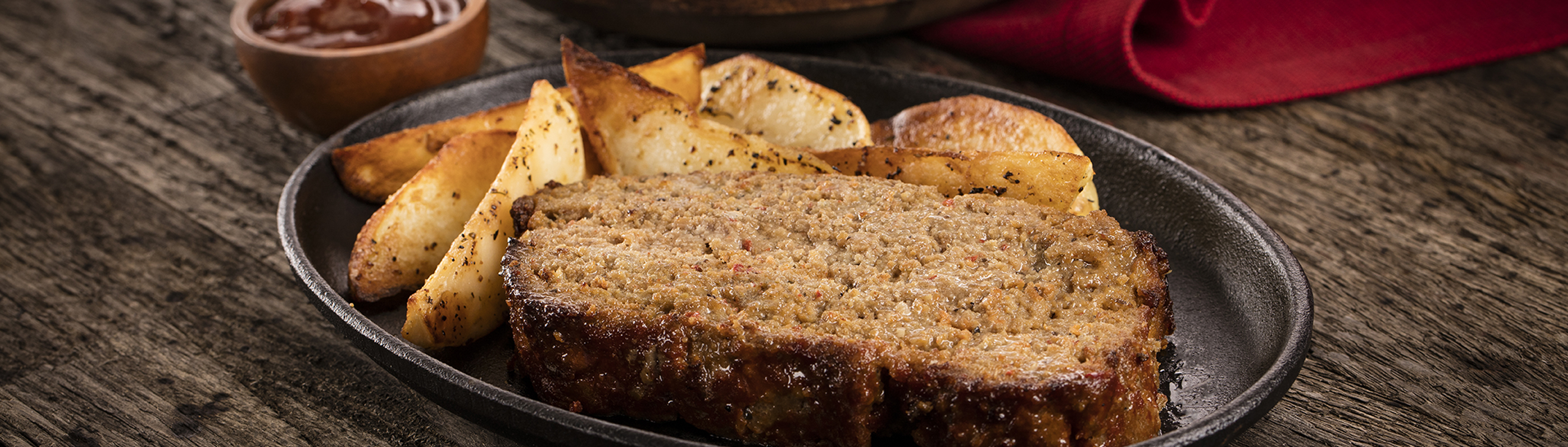 Mexican Meatloaf with Roasted Wedge Potatoes - Love of Food