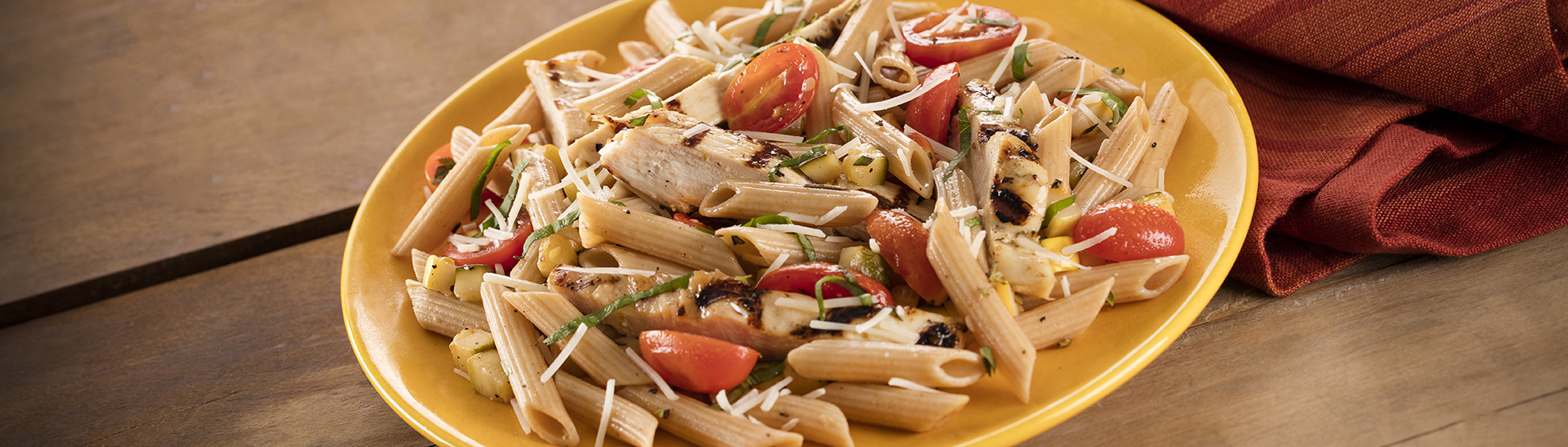 Warm Pasta Salad with Grilled Chicken Love of Food