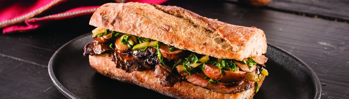 Asian Grilled Skirt Steak Sandwich - Love of Food