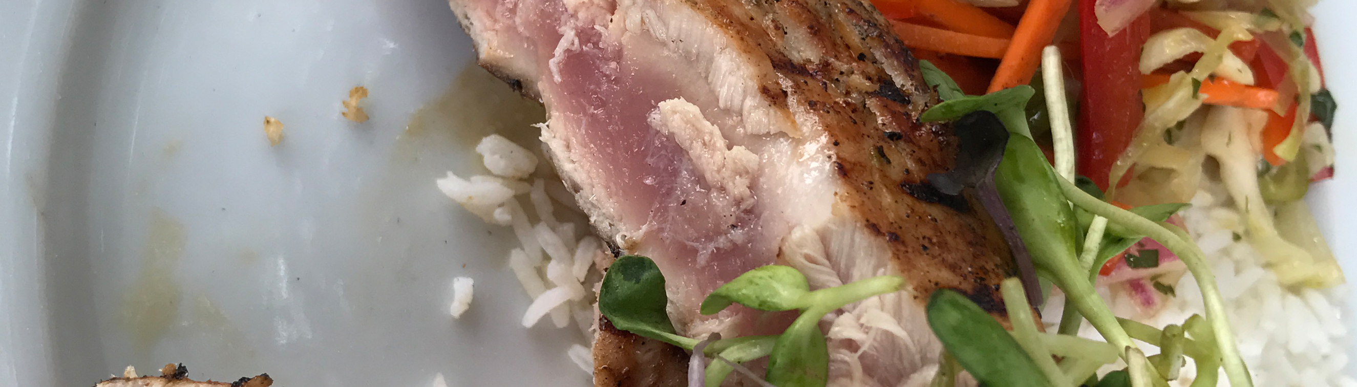 Seared Tuna Steak and Asian Slaw - Love of Food