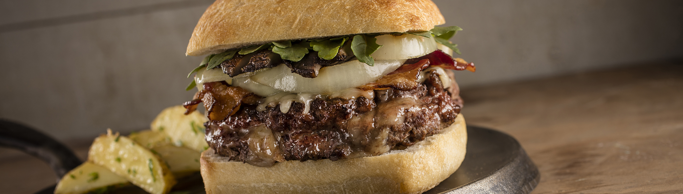 Fontina Stuffed Burger - Love of Food
