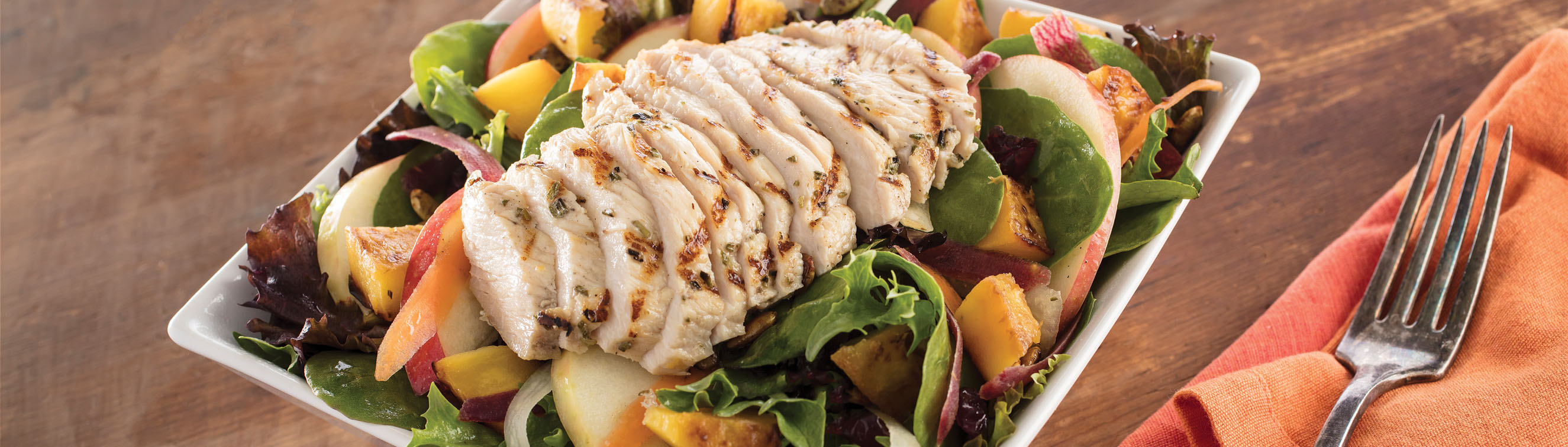 Roasted Maple Chicken and Acorn Squash Salad - Love of Food