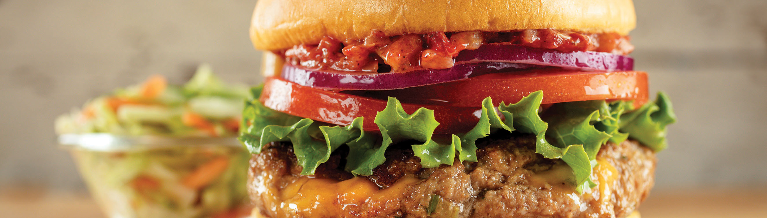 Stuffed Pork Burger - Love of Food